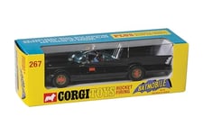 Corgi RT26701 Diecast Cars-RT26701 Batmobile with Batman and Robin-Men, Women & Kids Souvenir UK-Small Die Cast Toy Car Models for Boys, Gift for Motor Enthusiasts, Black