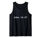 Christian faith holy bible verses typeset John 14:27 Tank Top