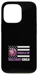 iPhone 13 Pro Purple Up Military Child Unicorn Flag Military Kids Case