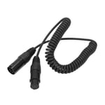 New Headset Extension Spring Cable Coiled Cord 5Pin XLR Connector For Airbus Avi