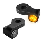 Mini heinz bikes - Styrblinkers nano series amber klar svart blinkers