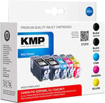 KMP 2141527 1513.0055 Cartouche d'encre Compatible Canon PGI-525 CLI-526 Noir/Cyan/Magenta/Jaune C131V 15