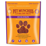 Pet Munchies Duck Strips Dog Treats, Value Pack Dog Chews with Natural Real Meat, Grain Free, Low in Fat and High in Protein 320g (Pack of 3)