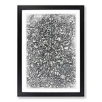 Big Box Art One Thousand Pebbles in Abstract Framed Wall Art Picture Print Ready to Hang, Black A2 (62 x 45 cm)