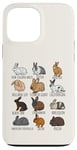 iPhone 13 Pro Max Type of Rabbits Breeds Collection, Cute Bunny, Rabbit Lovers Case