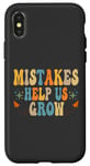 Coque pour iPhone X/XS Groovy Growth Mindset Positive Retro Teachers Retournent à l'école