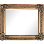 Steve Art Gallery Stor Spegel I Guld, Ytterermått 68x78 Cm