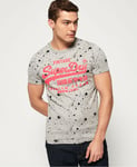 Superdry Mens Premium Goods Paint Splatter T-shirt