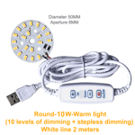 DC 5V dimbara LED-chips SMD LED-lampa DIY Light Justerbar LED A12