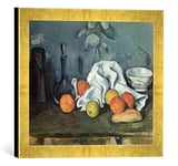 Kunst für Alle 'Image encadrée de Paul Cézanne Fruits, 1879–80, d'art dans Le Cadre de Haute qualité Photos Fait Main, 40 x 30 cm, Doré Raya