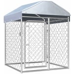 Helloshop26 - Chenil extérieur cage enclos parc animaux chien extérieur avec toit 100 x 100 x 125 cm