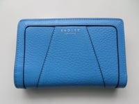 RADLEY - WOOD STREET 2.0 -  TRANQUIL BLUE  - MEDIUM BIFOLD ZIP TOP PURSE RRP £69