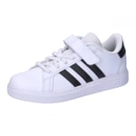 adidas Mixte Grand Court 2.0 Shoes Children Chaussures, Cloud White/Core Black/Cloud White, 33 EU