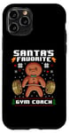 iPhone 11 Pro Santas Favorite Gym Coach Gingerbread Man Workout Christmas Case