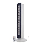 Woozoo, Ventilateur colonne silencieux, puissant & portable, Portée 10m, Oscillation, Inclinaison verticale, Télécommande, Minuterie, Salon - Woozoo TWF-C82T - Blanc