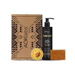 AOKlabs - Kanvili Pack, Inclus African Gold + Black Gold Soap + Firming Body Milk I Spécial Nettoyage, Hydratation et Régénération de la Peau I 3 Unités