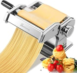 Pasta Machine, 150 Roller Manual Pasta Makers with 7 Adjustable Thickness Settin