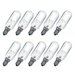 10 X Paulmann Lampe Tubulaire Ampoule 40W E14 Transparent 80 X 25mm Blanc Chaud