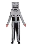 DISGUISE Official Minecraft Skeleton Costume Kids with Mask, Minecraft Costume Kids Boys Children Fancy Dress Up Outfit Halloween Week Birthday S