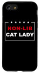 Coque pour iPhone SE (2020) / 7 / 8 Non-Lib Cat Lady – Funny Anti-Woke USA