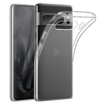 32nd Clear Gel Series - Transparent TPU Clear Gel Case Cover for Google Pixel 8 Pro, Crystal Gel Ultra Thin Case - Clear