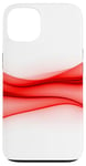 Coque pour iPhone 13 Rouge Art Minimal Abstrait Esthétique