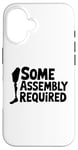 iPhone 16 Some Assembly Required Funny Leg Amputee Humor Case