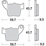 Bromsbelägg fram moto-Master - Sinter moto master brake pad race mx nitro