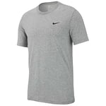 Nike AR6029-063 Dri-FIT Sweatshirt Men's DK GREY HEATHER/BLACK Size S-T