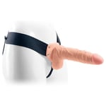 Real Rapture - Hollow Strap-On 8" With Balls - Natur