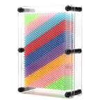 Rainbow 3D Plastic Pin Art Picture Impressions Gadget Frame Classic Children Toy