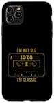 Coque pour iPhone 11 Pro Max Cassette rétro I'm Classic I'm 1978 avec design d'anniversaire