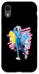 Coque pour iPhone XR 80s HipHop Girl Graffiti Boombox DJ 90s Breakdance Dancer