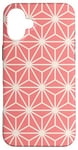 Coque pour iPhone 16 Plus Pink Beige Cubes Hexagons Triangles Stars Mesh Pattern