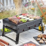 BEARBQ Portabel grill för kol 35x 27 cm. - Svart