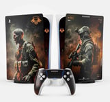 Sticker Pour La Ps5 Black Ops 6, Autocollant Ps 5 Gaming, Console Et Manette, Edition Standard Digital Skin Cod (1 Manette)