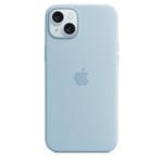 Apple Coque en Silicone avec MagSafe pour iPhone 15 Plus - Bleu Clair ​​​​​​​