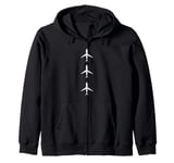 Airplane Pilot Plane Captain Passenger Aircraft Plane Pilots Zip Hoodie