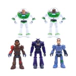 5Pcs Disney Toy Story Buzz Lightyear 5'' Action Figures Model Scenes Toys Gift