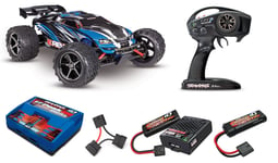 Traxxas 71076-8 E-Revo 1/16 Brushless Tsm Rtr + TRX Nimh Set Blue