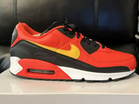 Nike Air Max 90 By You ‘Yo’ UK 11 EUR 46 University’s Red Black Yellow DO7430 90