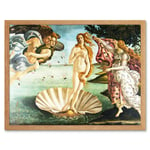 Old Master Art The Birth of Venus Botticelli Painting Sea Shell Goddess Love Beauty Symbol Art Print Framed Poster Wall Decor 12x16 inch