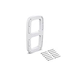 Emuca - Suppléments latéraux pour Montage de penderie Rabattable, Accessoire latéral, Plastique Couleur Blanc, 2 Un