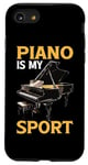 Coque pour iPhone SE (2020) / 7 / 8 Piano Is My Sport Musique Pianiste Passion