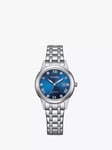 Citizen Women's Silhouette Crystal Date Eco-Drive Bracelet Strap Watch