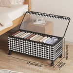 Underbed Storage Box on Wheels Lid Bed Portable Dustproof Organizer with Wheels