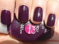 GEMEY MAYBELLINE Vernis à Ongles COLORAMA 52 DARK PLUM PRUNE NEUF BLISTER