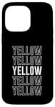 Coque pour iPhone 14 Pro Max Jaune