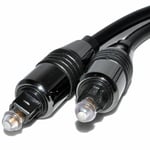 OPTICAL DIGITAL AUDIO Lead TOSLink SPDIF Surround Sound Metallic Cable 0.5m BLK