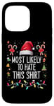 Coque pour iPhone 14 Pro Max Plus susceptible de détester cette chemise de Noël assortie à la famille